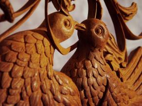  Mahogany Cabinet Pediment